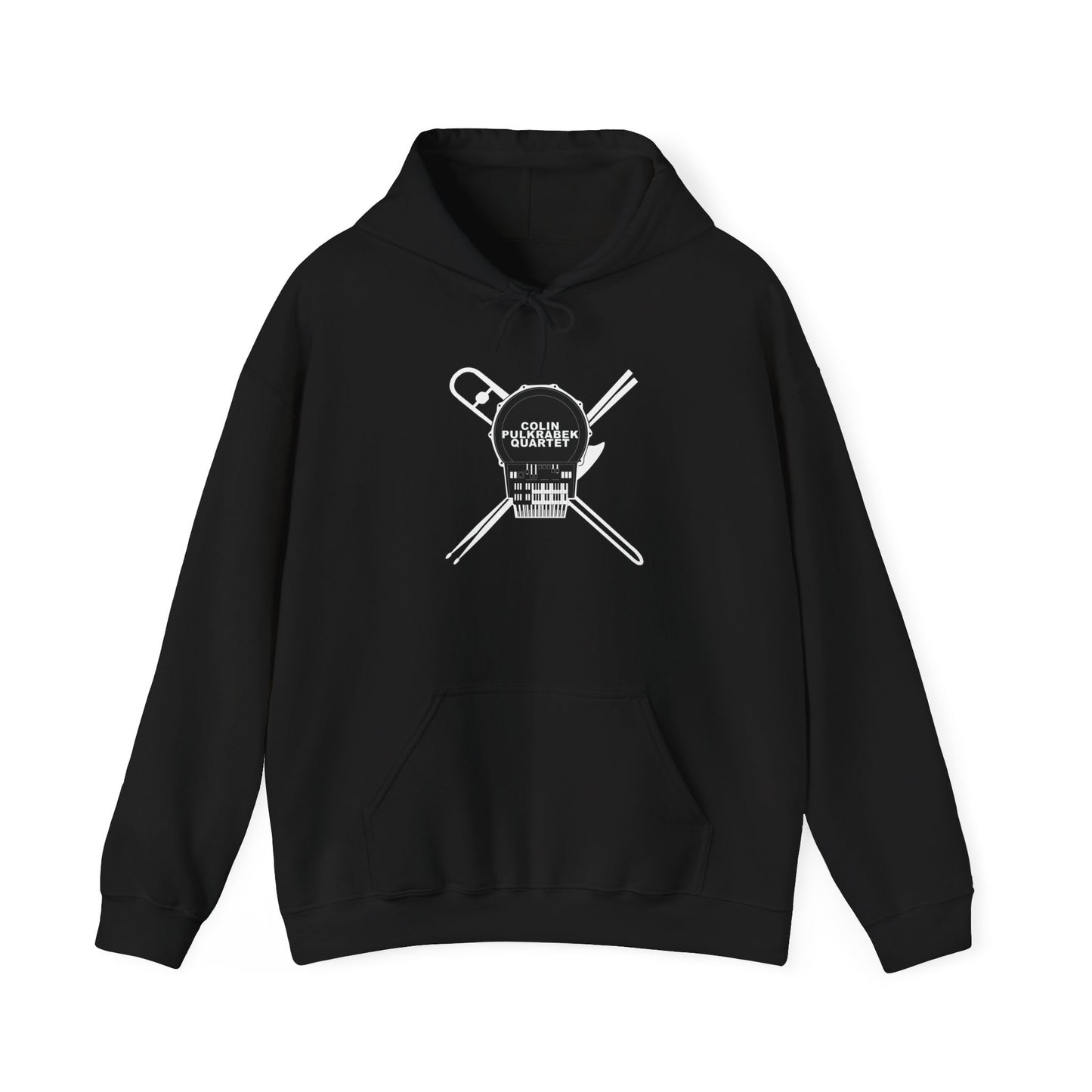 Colin Pulkrabek Quartet Hoodie | Unisex Heavy Blend Sweatshirt, Casual Comfort, Ideal Gift, Perfect for Halloween, Everyday Wear